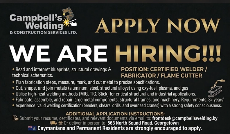 WE ARE HIRING ---- WELDER